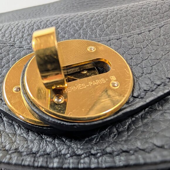 Hermes Black Taurillon Clemence Leather Lindy 26 - Picture 5 of 16